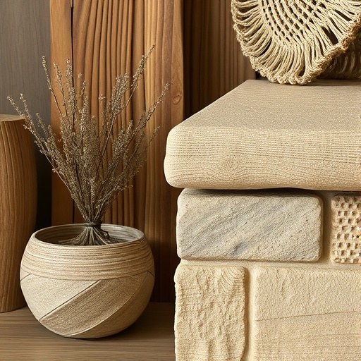 natural materials in rustic modern decor