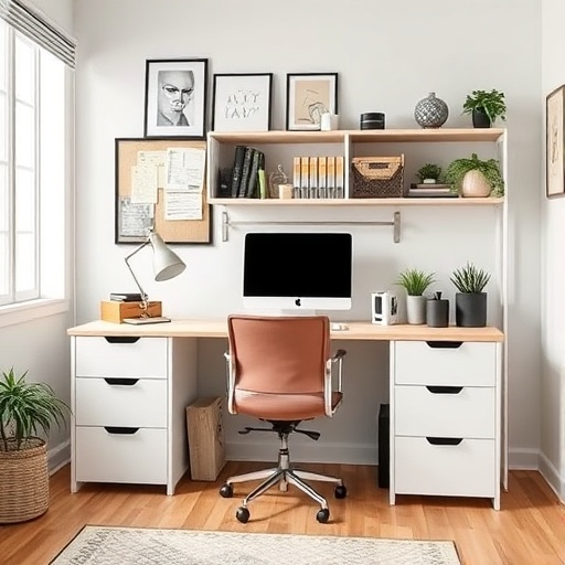 organized home office workspace