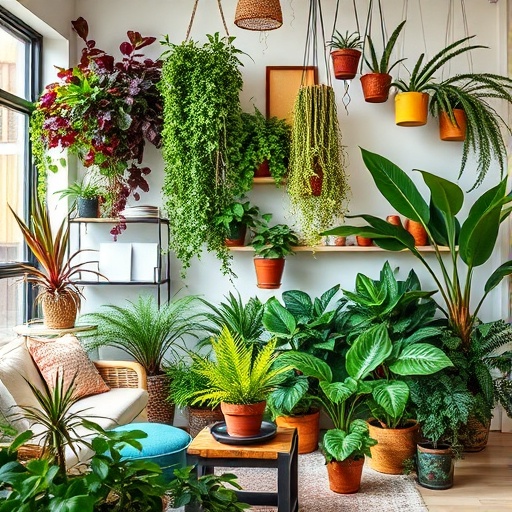 indoor plants adding life to decor