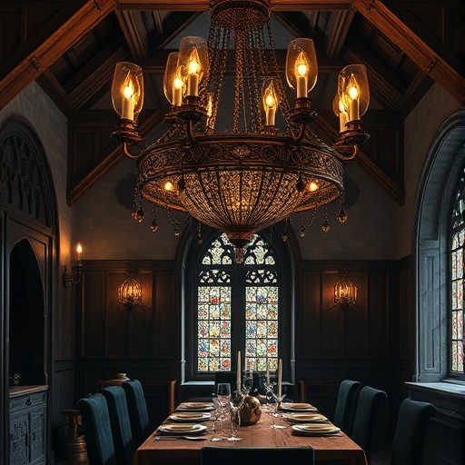gothic-style chandelier
