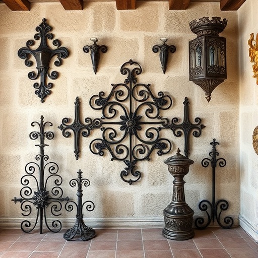 decorative iron accents
