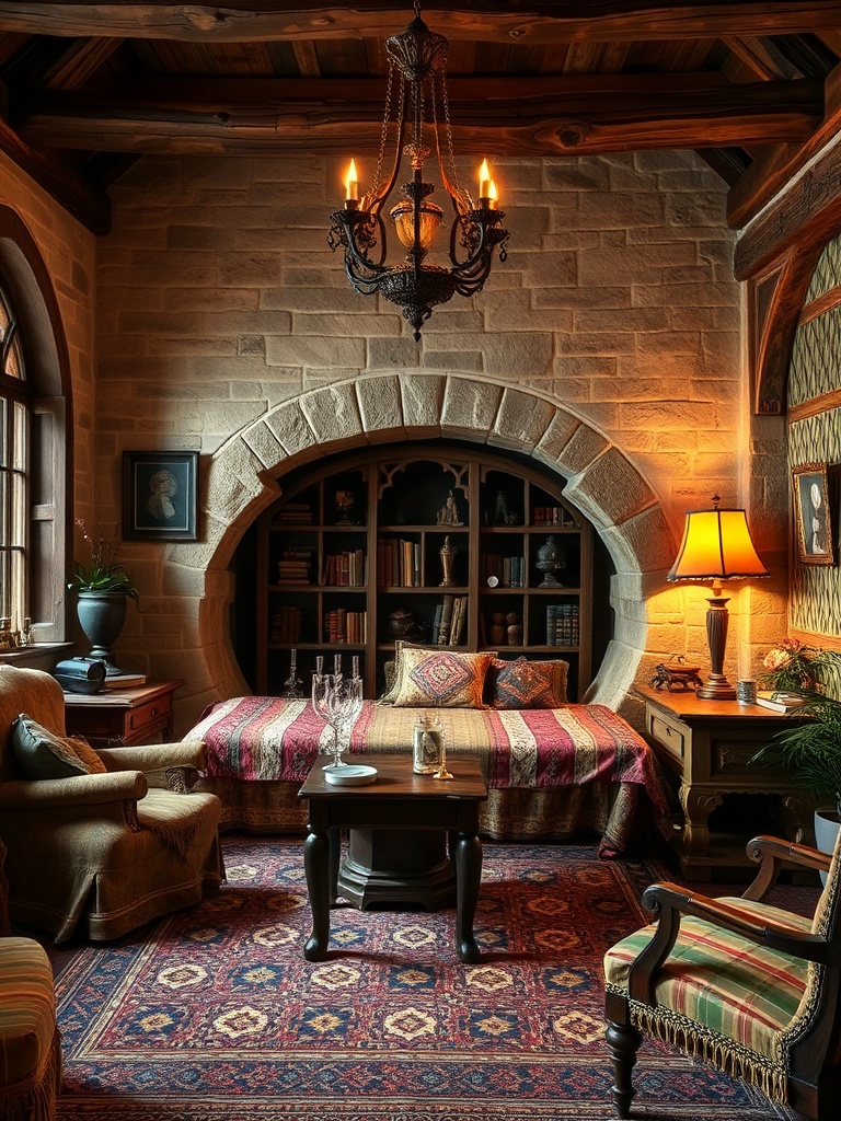 cozy medieval decor room