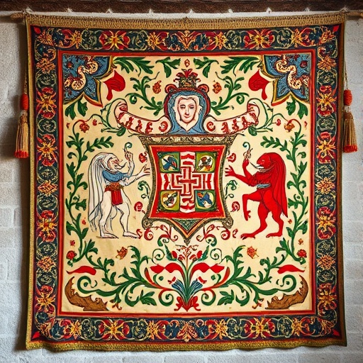 intricate medieval tapestry