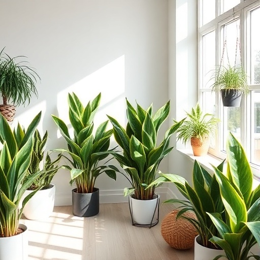 room with indoor plants