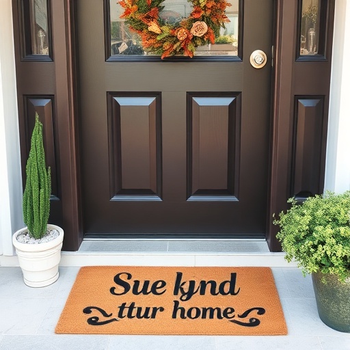 funny doormat at home entrance