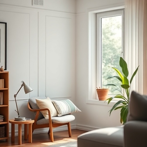 reading nook in living room