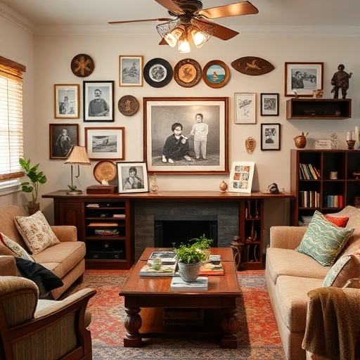 personal touches in living room