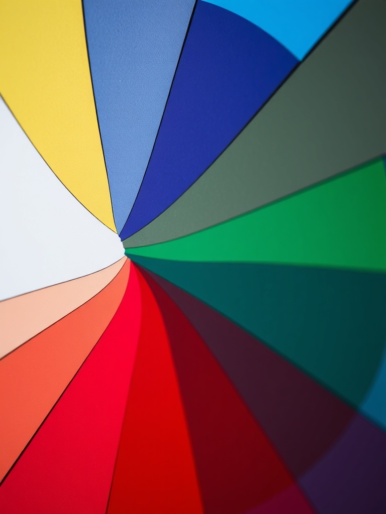 color wheel with primary, secondary, and tertiary colors