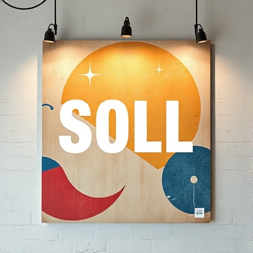 artistic wall sign with artwork