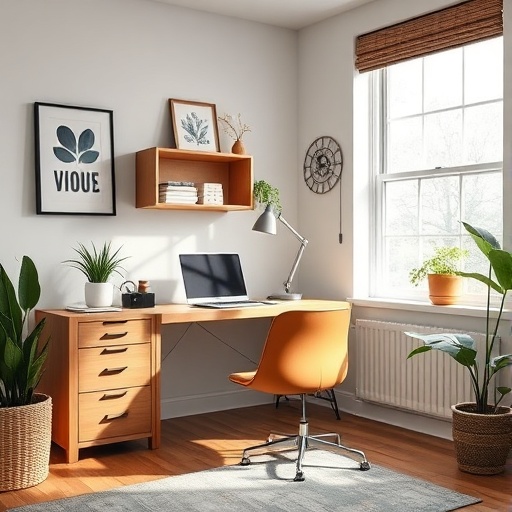 desk placement near natural light