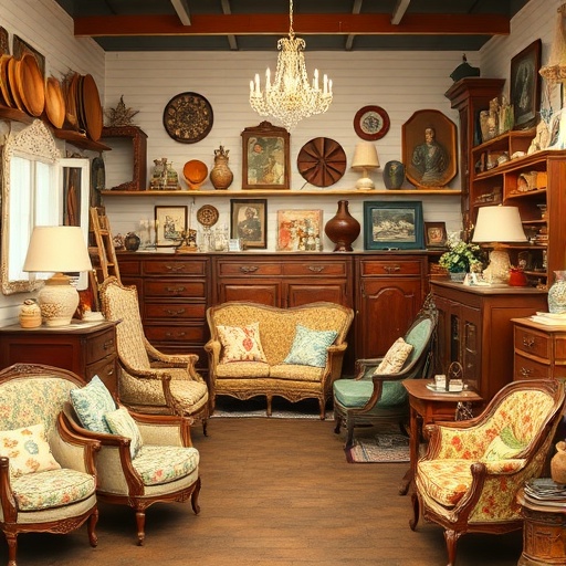 thrift store with unique decor items