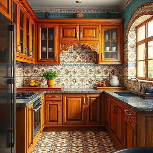 vibrant Indian kitchen decor