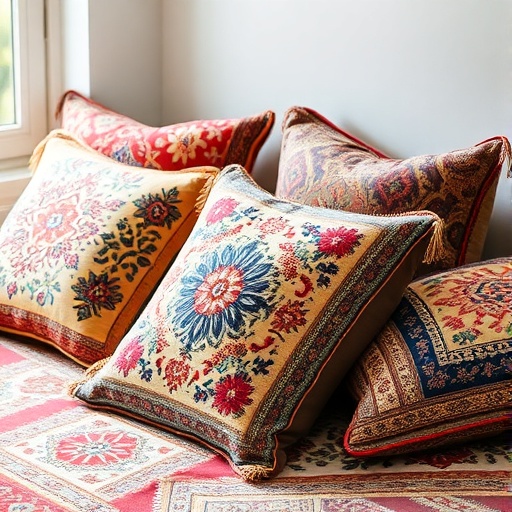 Persian cushions and throws