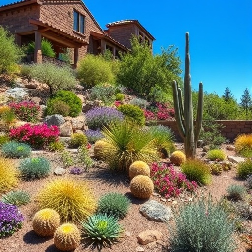southwestern garden with native plants