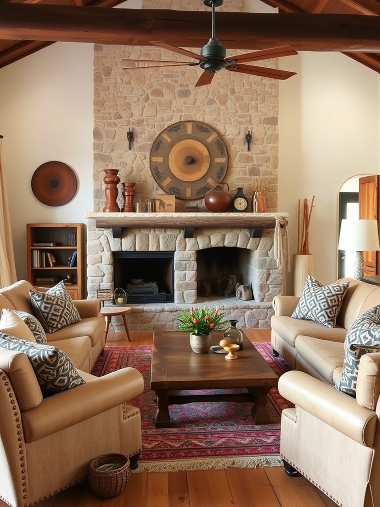 cozy southwestern living room