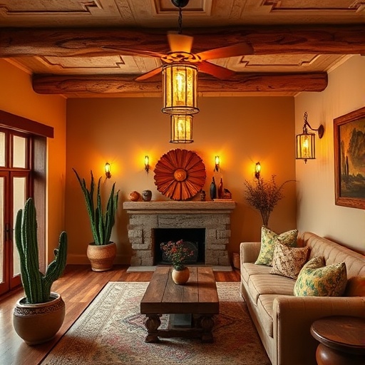 warm southwestern lighting