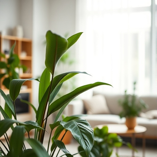 indoor plants in a living room