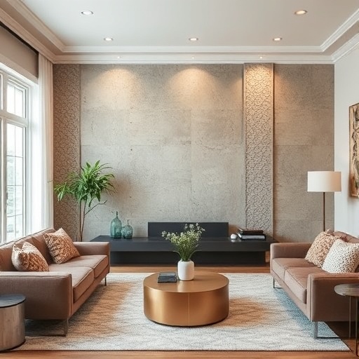 textured wall in a living room