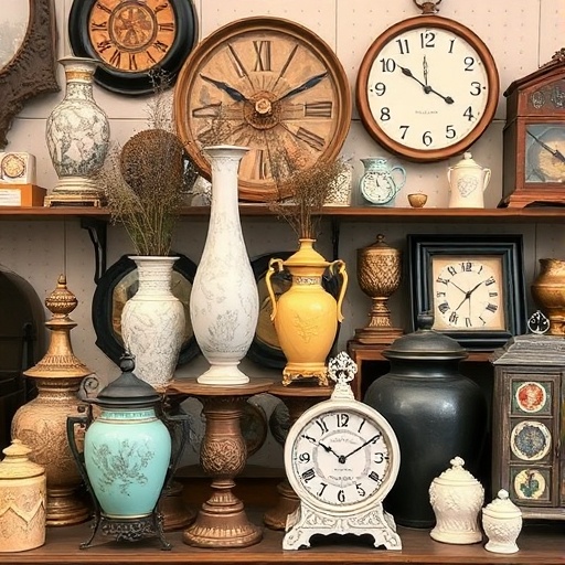 vintage accessories display