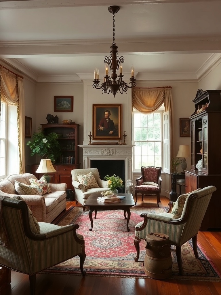 cozy vintage living room