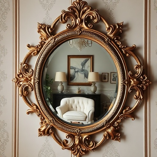 ornate vintage mirror