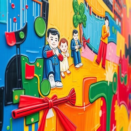 colorful oil painting