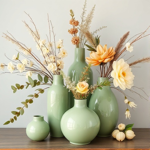 sage green decor accents