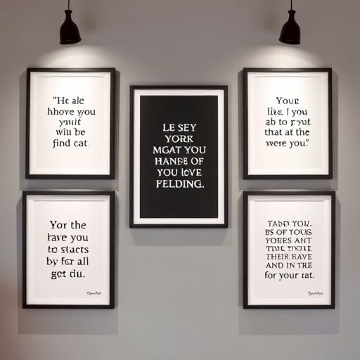 framed quotes adding a personal touch to decor
