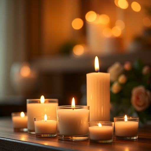 scented candles for romantic atmosphere