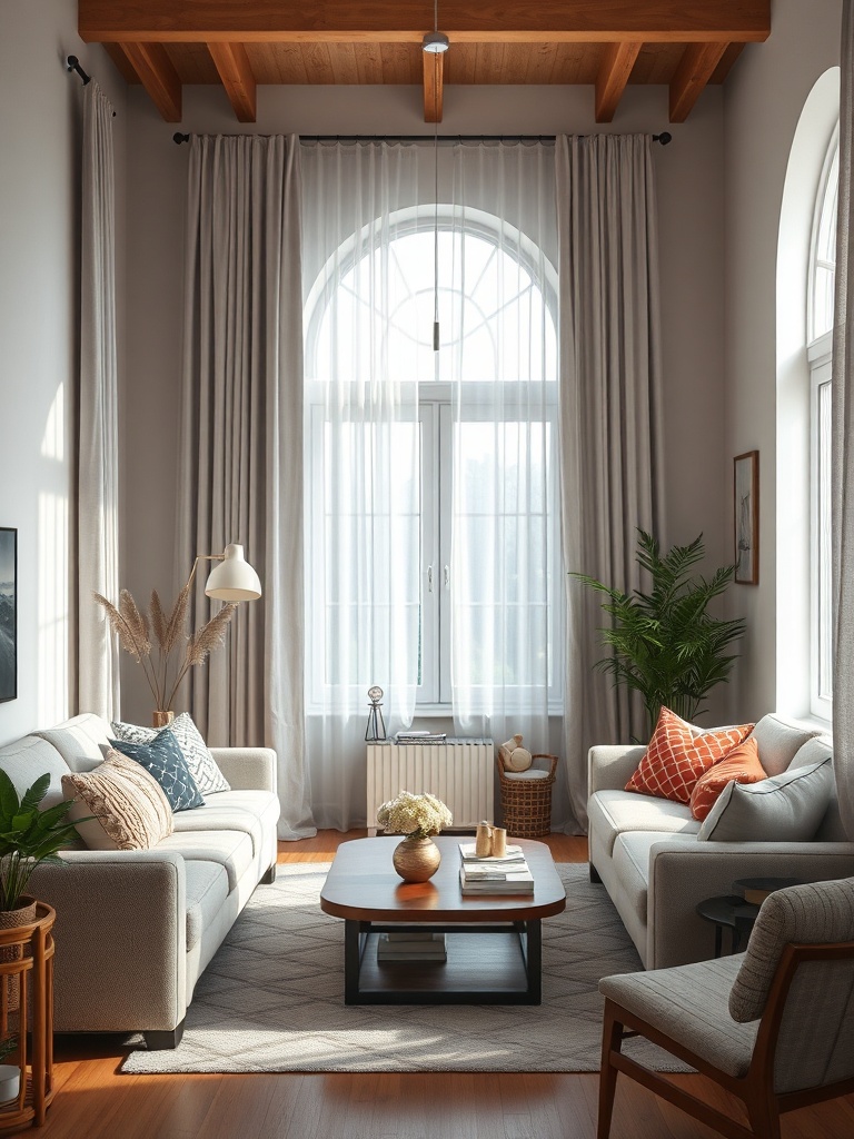 cozy living room with soft lighting and comfortable furniture