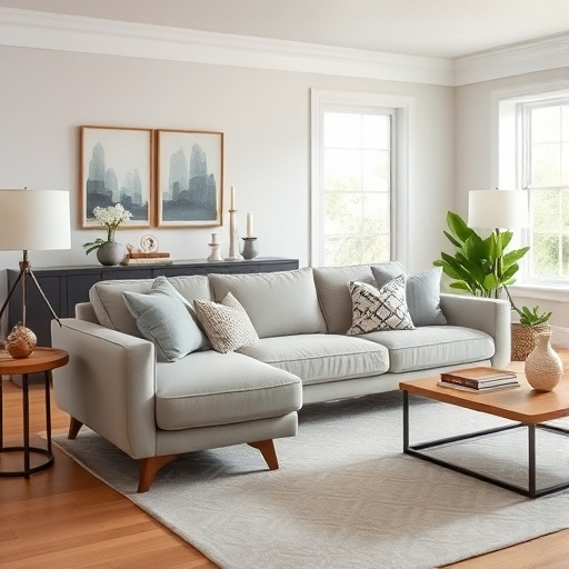 stylish transitional sofa