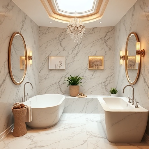 1980s spa-like bathroom