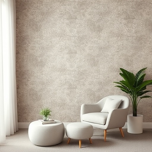 room with textured wallpaper