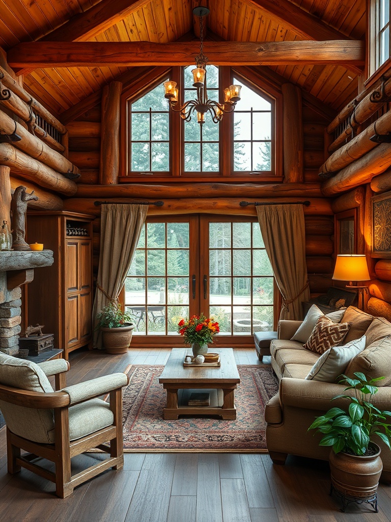 cozy rustic home interior