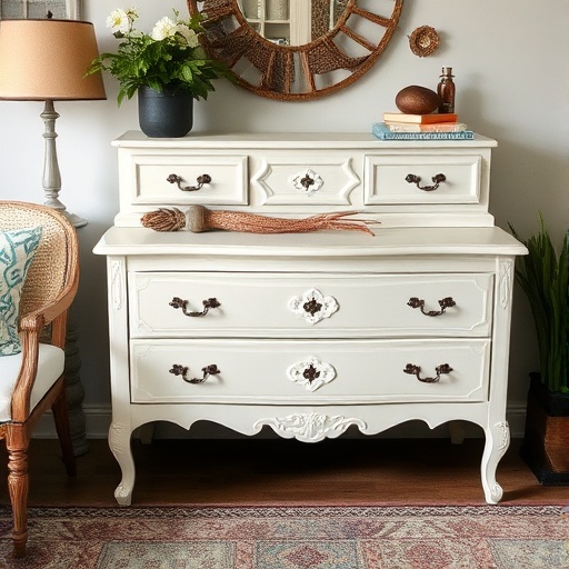 upcycled furniture in stylish room