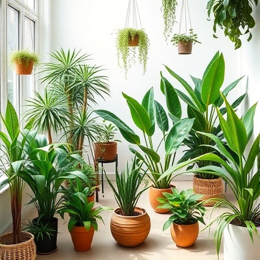 variety of indoor plants