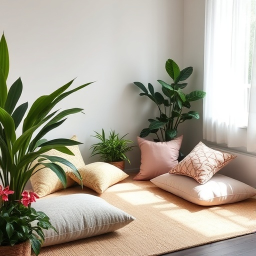 peaceful meditation corner