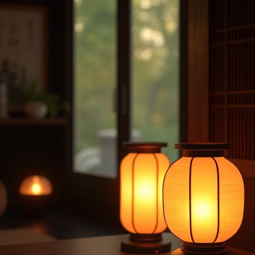 soft lighting in Asian decor