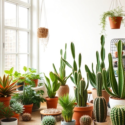 room filled with indoor plants