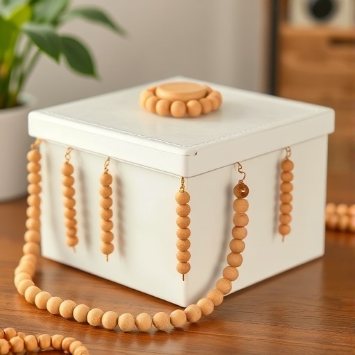 bead-decorated storage box