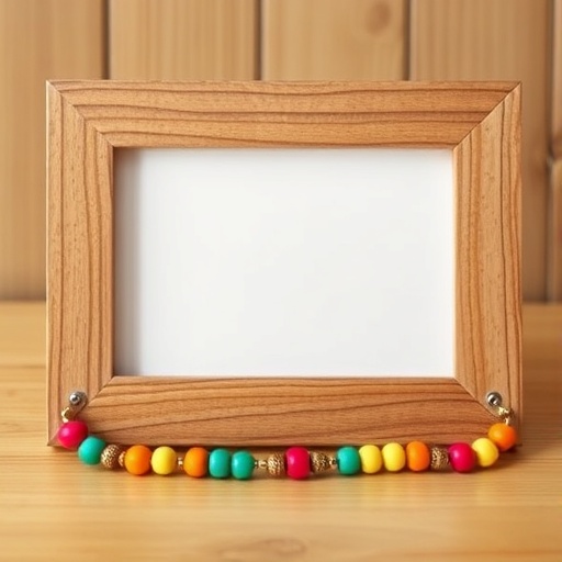 bead-embellished picture frame
