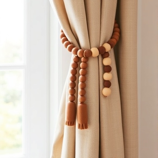 beaded curtain tiebacks