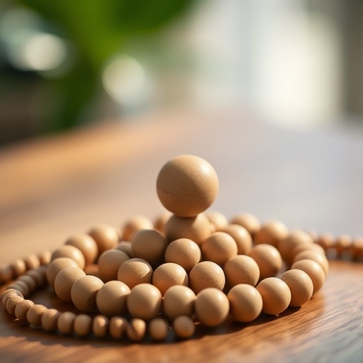 wooden bead centerpiece