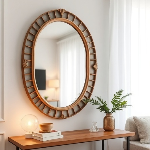 decorative mirror in small apartment