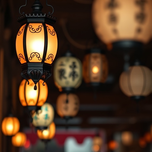 decorative lanterns on a table