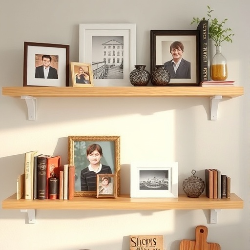 personalized shelves with memories