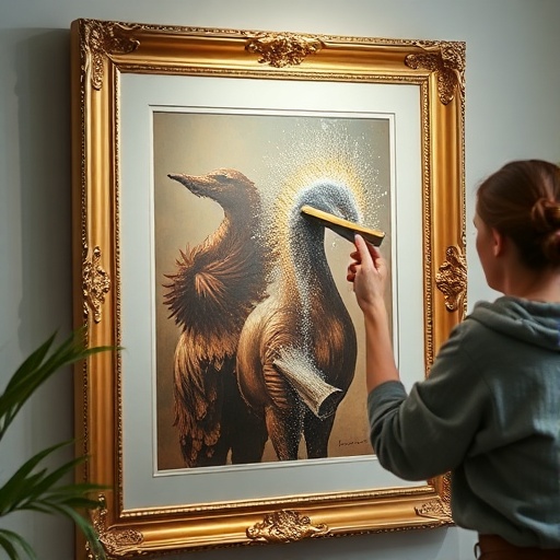 cleaning artwork