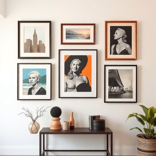 art hung at eye level