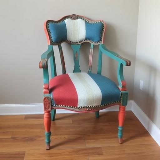 upcycled chair with creative design