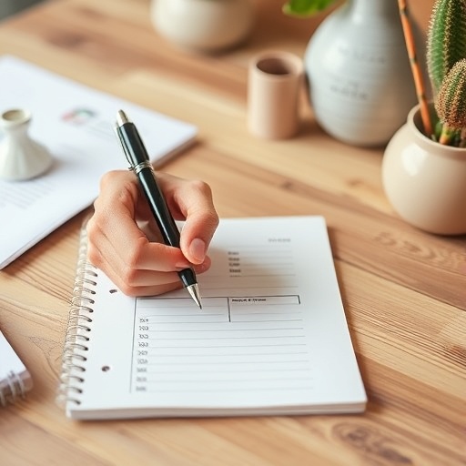 person planning home decor budget
